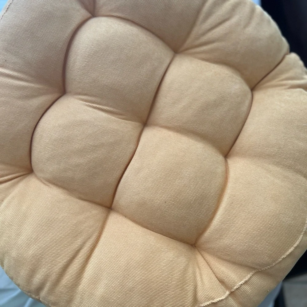 Corduroy mustard Cushion sitting pillow. For humans and pets